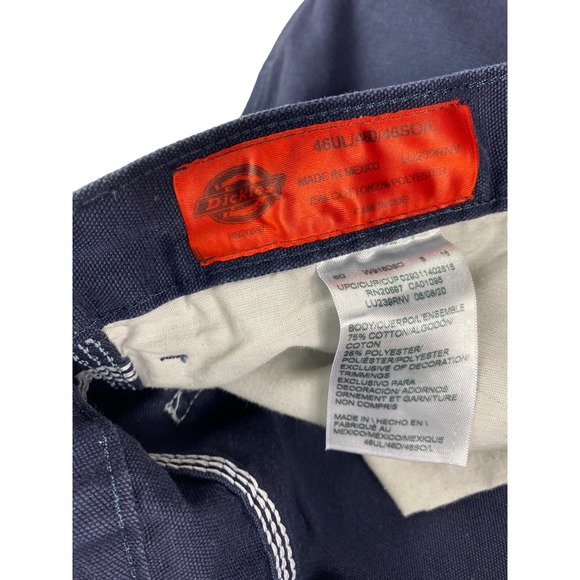 Dickies Work Wear Canvas Duck Carpenter Pants Navy Blue 46X34 Painter, Work - Picture 5 of 6